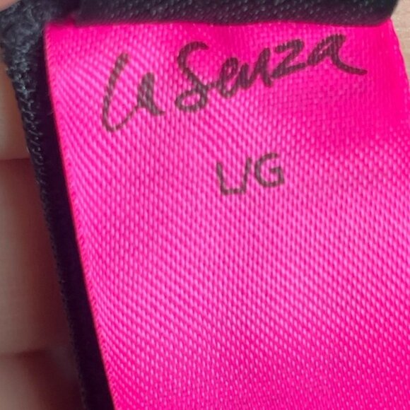 LaSenza Large Babydoll Lingerie Outfit Black Push Up Sexy Sheer Lace Chemise Bra - Picture 13 of 13